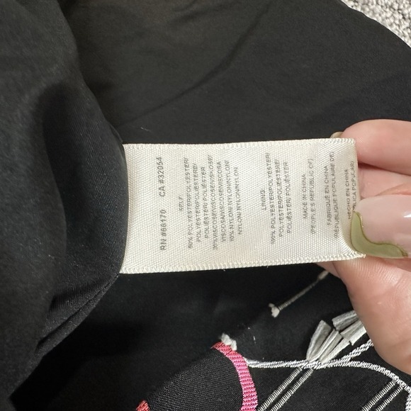 Anthropologie Hutch Embroidered Sunglass Cat Eye Shift High Neck Dress XS‎ Small - Picture 4 of 6